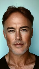 Fototapeta premium Captivating Portrait of a Mature Individual with a Healthy Complexion and Timeless Beauty Details