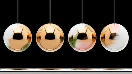 Chrome Spheres in Motion: A Kinetic Art Pendulum