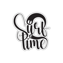 Surf time typography design
