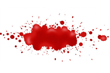 Red Ink Splashes Design Element Perfect for Branding Logos and Artistic Projects