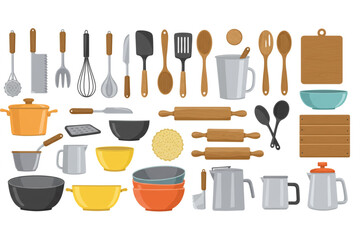Delightful Kitchen Utensil Collection: Scalable Cooking Icons for Branding and Design Projects