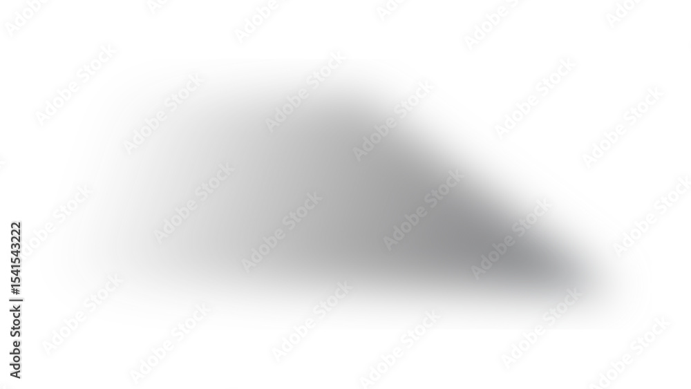 Poster transparent angled shadow overlay: soft grey gradient for light and depth effects on clear backgroun