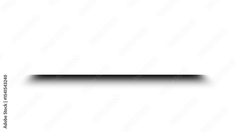 Fototapete transparent thin drop shadow: subtle horizontal line effect for text and elements on clear backgroun