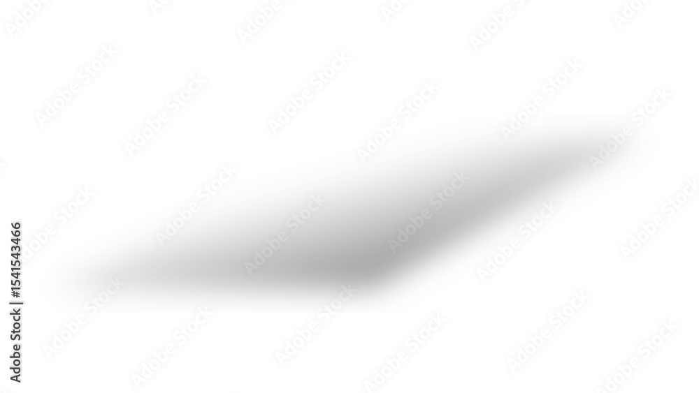 Fototapete transparent left side shadow: soft diagonal fade for object depth and visual separation on clear bac