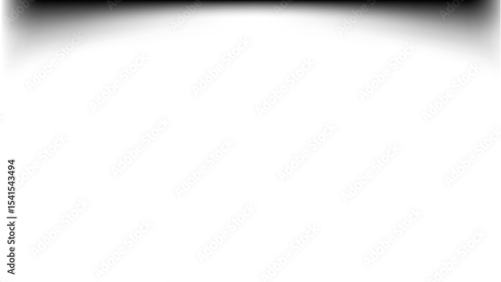 Aufkleber transparent top border shadow: soft black fade gradient for design elements and overlays on clear ba