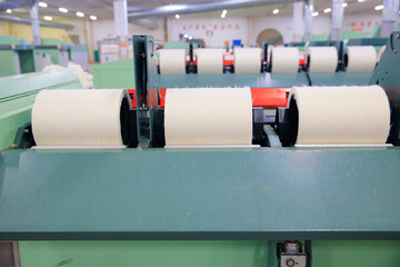 Cotton group in spinning production line factory