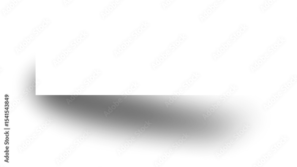 Aufkleber transparent banner shadow vector: realistic soft drop shadow for graphic design elements on clear ba