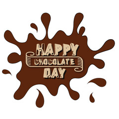 World Happy Chocolate day Vector Illustration.