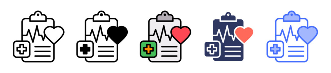 Health Data Analytics line icon