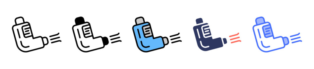 Smart Inhaler line icon