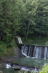 Scenic Dam with Refreshing Waterfall