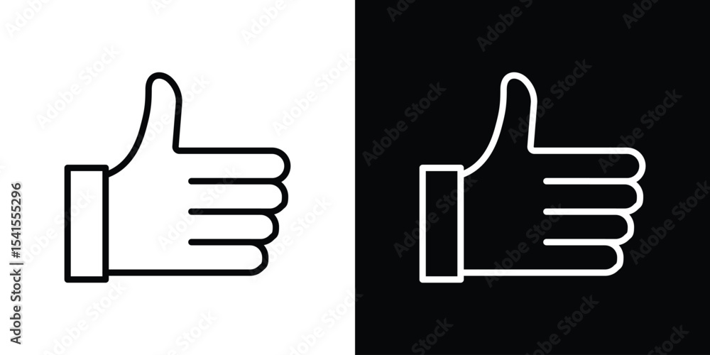 Poster Like icon design. simple stroke line vector icon set