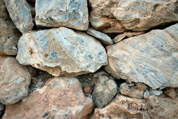Old stone wall photo background from Elafonissi, Greece