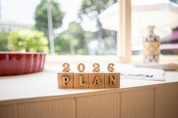 Business growth goals for 2026. Business strategies and budget planning for the new year 2026. Word...