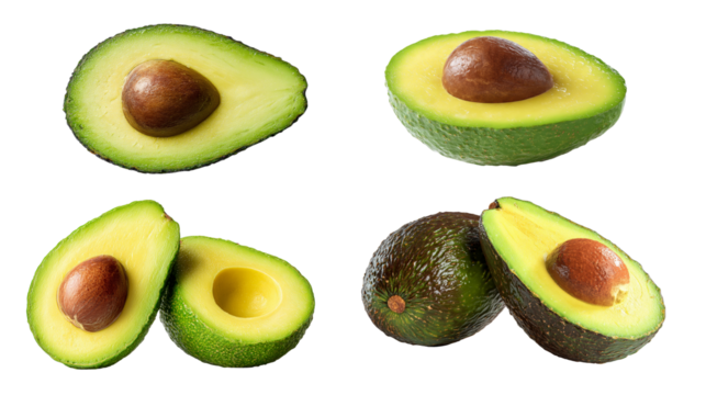 Fresh avocado clipart transparent background for creative designs graphic design nature food