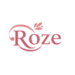 Obraz premium Elegant Roze Logo Design Featuring Floral Ornament for Branding and Identity Applications