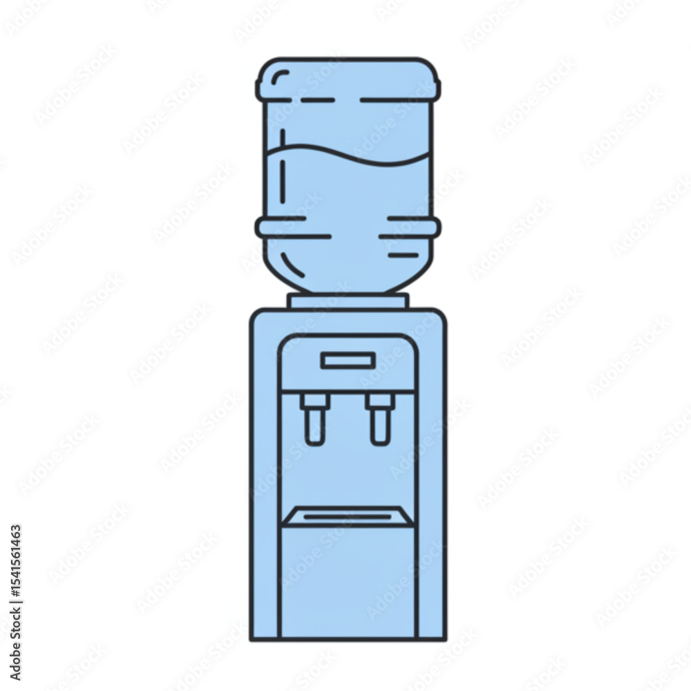 Poster clean design water cooler dispenser icon perfect for branding projects websites and app interfaces f