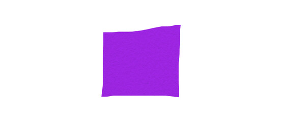 Square, rectangular shape, purple, collage rectangle made from paper, photo frame on transparent background.