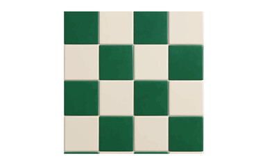 green white checker