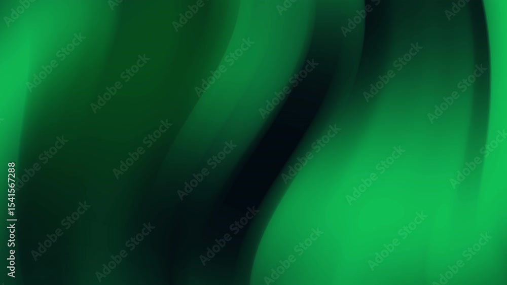 Poster dark green gradient video with smooth, flowing curves and subtle variations in shade. the video evok