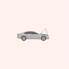Car Fixing icon logo flat vector design
