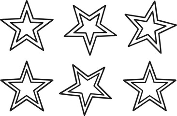Cartoon Star Clipart Set for Kids and Crafts. Cute Hand Drawn Star Clipart Collection. Fun Cartoon Star Clipart Pack for Designs. Colorful Star Clipart Set for Creative Projects. Smiling Star