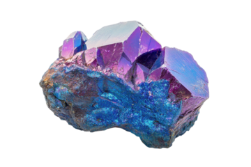 Radiant Crystal Specimen, Vibrant Hues