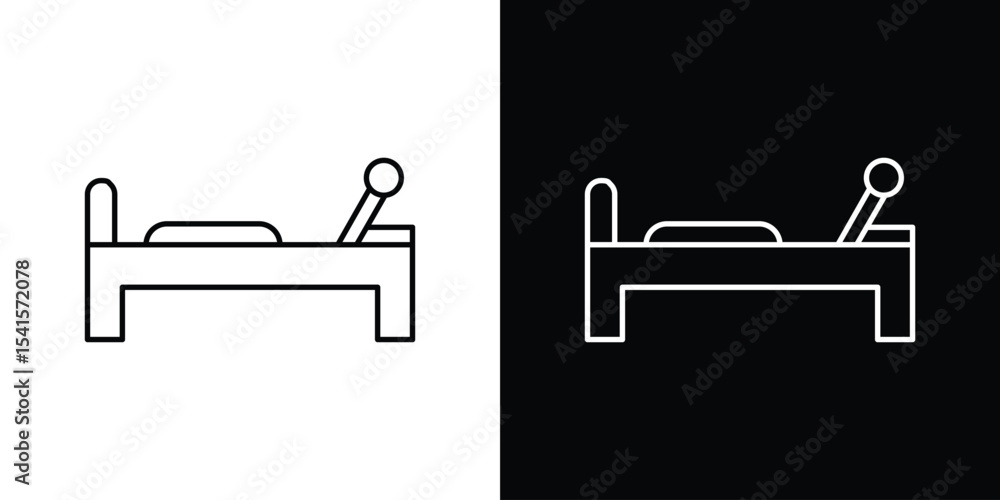 Poster reformer icon design. simple stroke line vector icon set