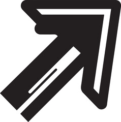 Obraz premium different type of arrow design black vector icon