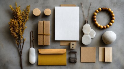 Flat lay of a free interior design quote package with no hidden fees.
