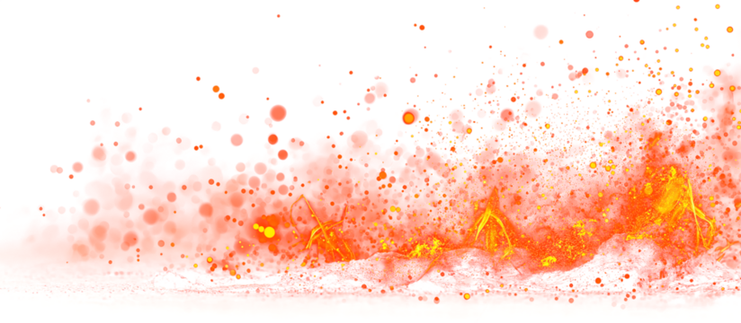 Flame effect PNG. Fire sparks on transparent background. Burning red hot sparks realistic fire flames. Flying up sparks, burning fire particles with smoke texture. Realistic flame effect.