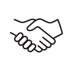 handshake icon vector illustration