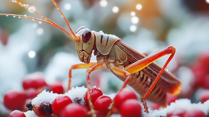 Nutrition during the winter when insects are not readily available
