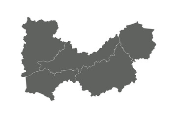 Detailed Black Belgium Map Icons Vector Set for Travel Guides and Geographic Design Projects