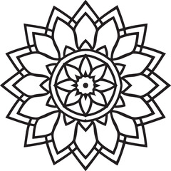 abstract flower vector