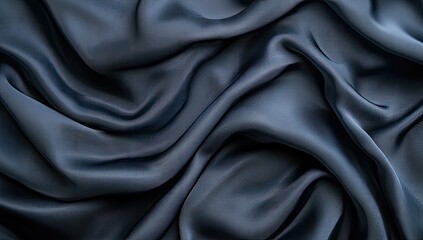 Dark gray, draped fabric texture