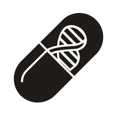 Personalized Nutrition Capsule Vector Illustration