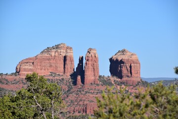Cathedral Rock formations in Sedona, Arizona.