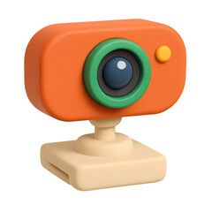 webcam on a white background