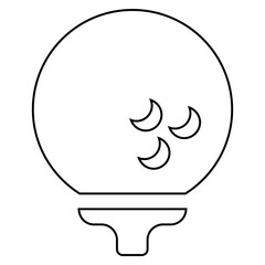 Golf Ball Icon Line