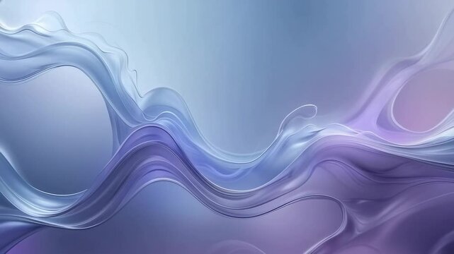 Displaying abstract wave pattern remaining static in digital environment, showing smooth ribbons