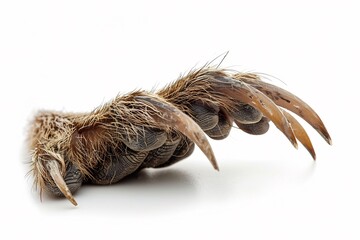 Obraz premium Isolated Bandicoot Foot Claw White Background