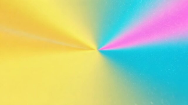 Animation starting radial gradient vortex rotating, pulsing, shifting hues in glossy tunnel looping