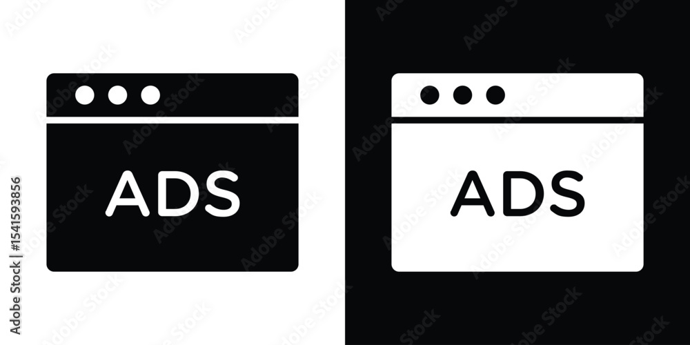 Poster ad icon vector scalable graphics
