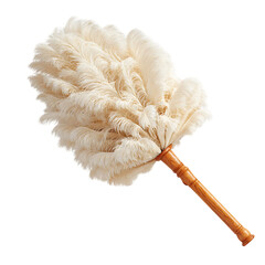 A decorative ostrich feather duster.