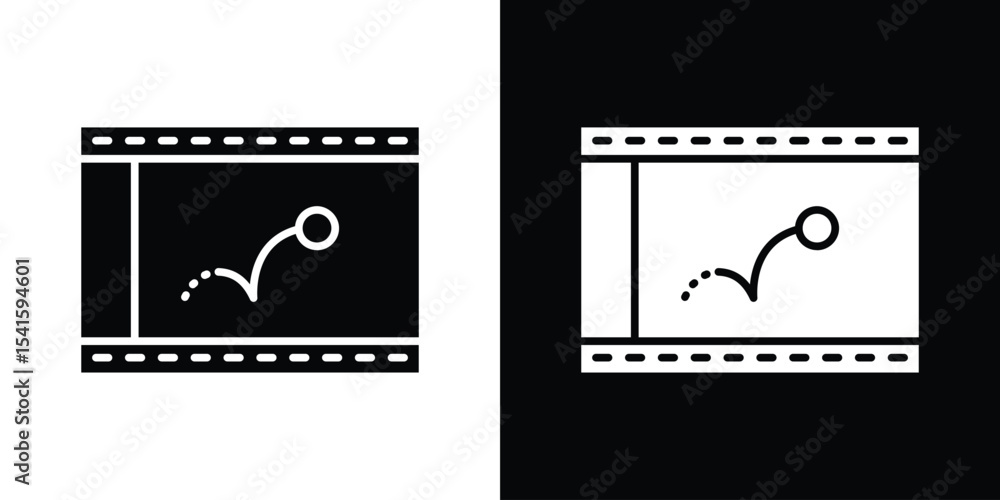 Poster animated icon vector scalable graphics
