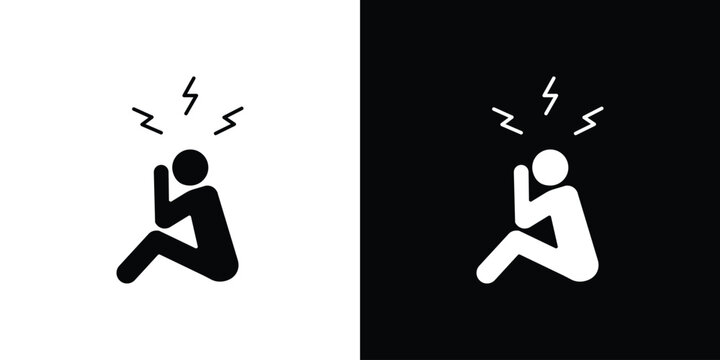 Anxiety or stress icon Vector scalable graphics