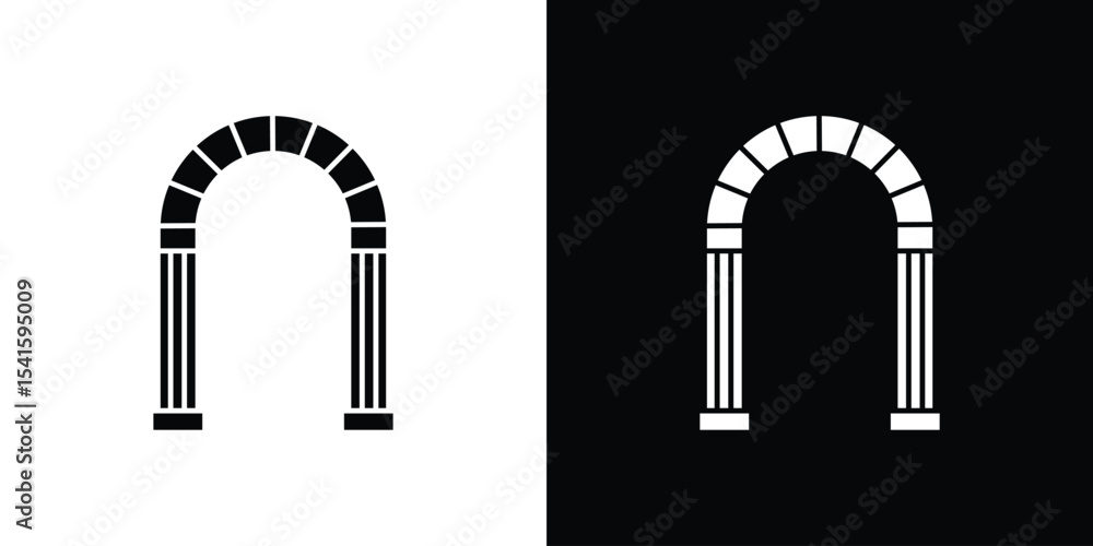 Poster archway icon vector scalable graphics