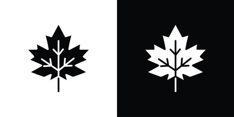 Autumn leaf canadian icon Vector scalable graphics