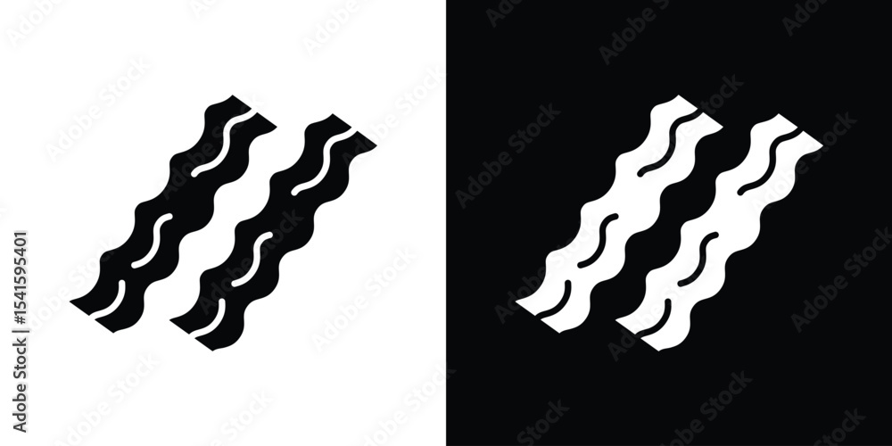 Poster bacon icon vector scalable graphics